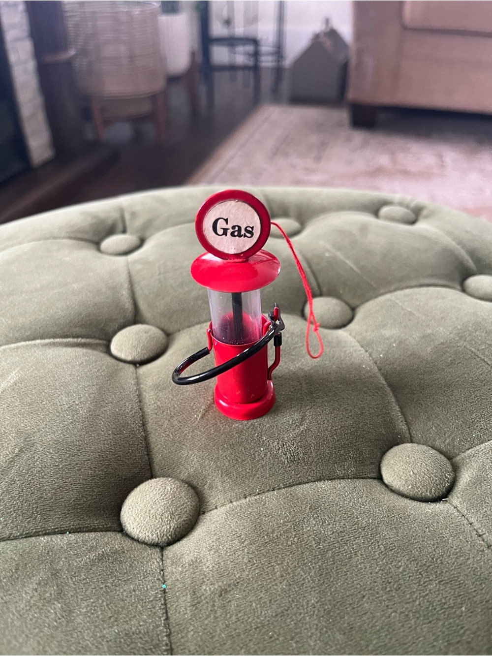 Red Gas Pump Decorative Accent - Home Accents